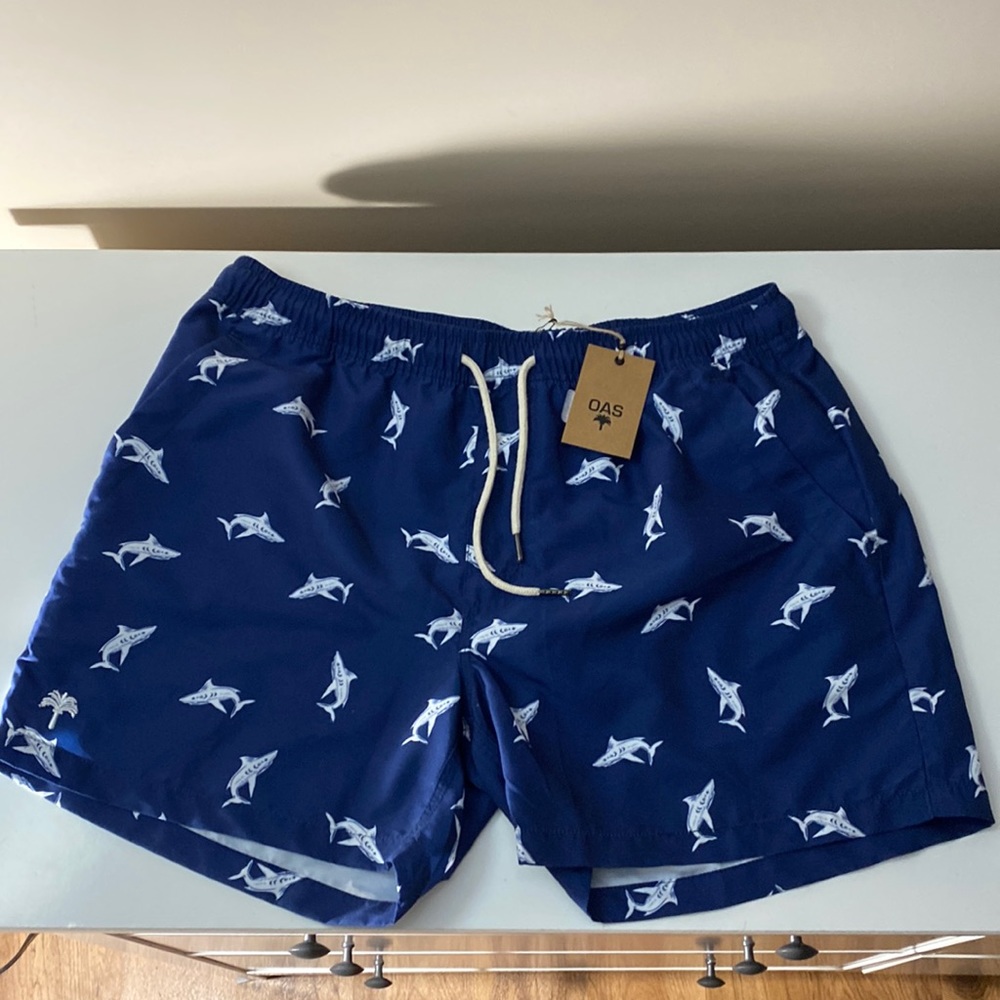 BRAND NEW OAS Men’s Shark Swim Trunks